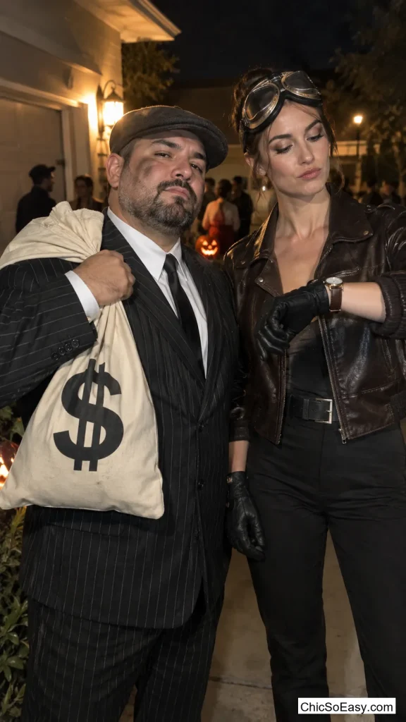 1930s Bank Robber and Getaway Driver