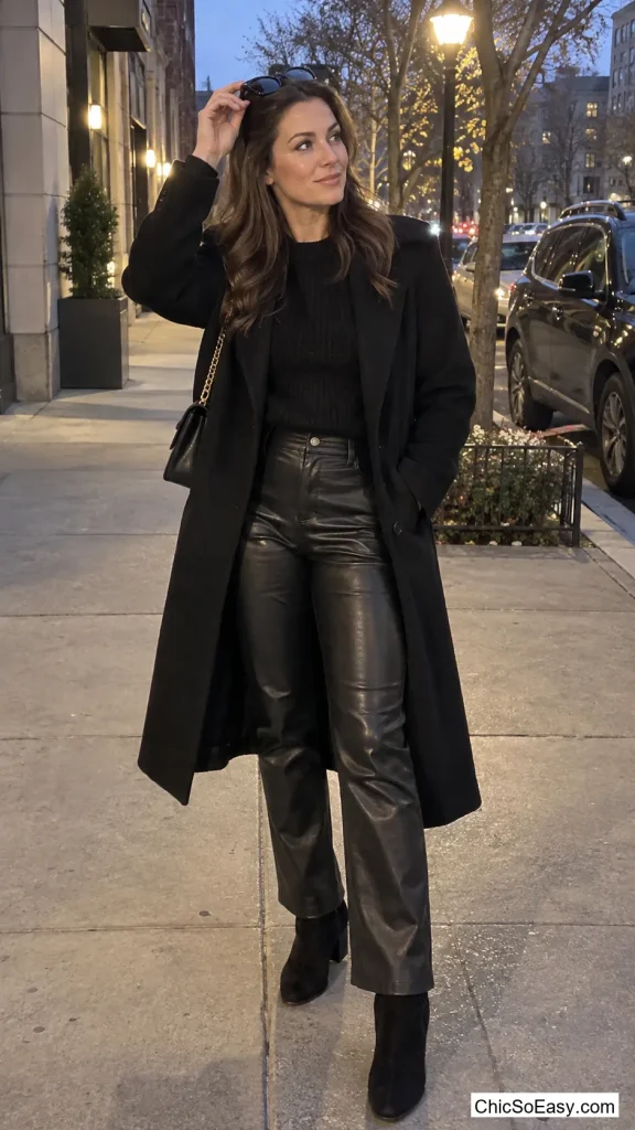 All-Black Outfit, Mixed Textures Only