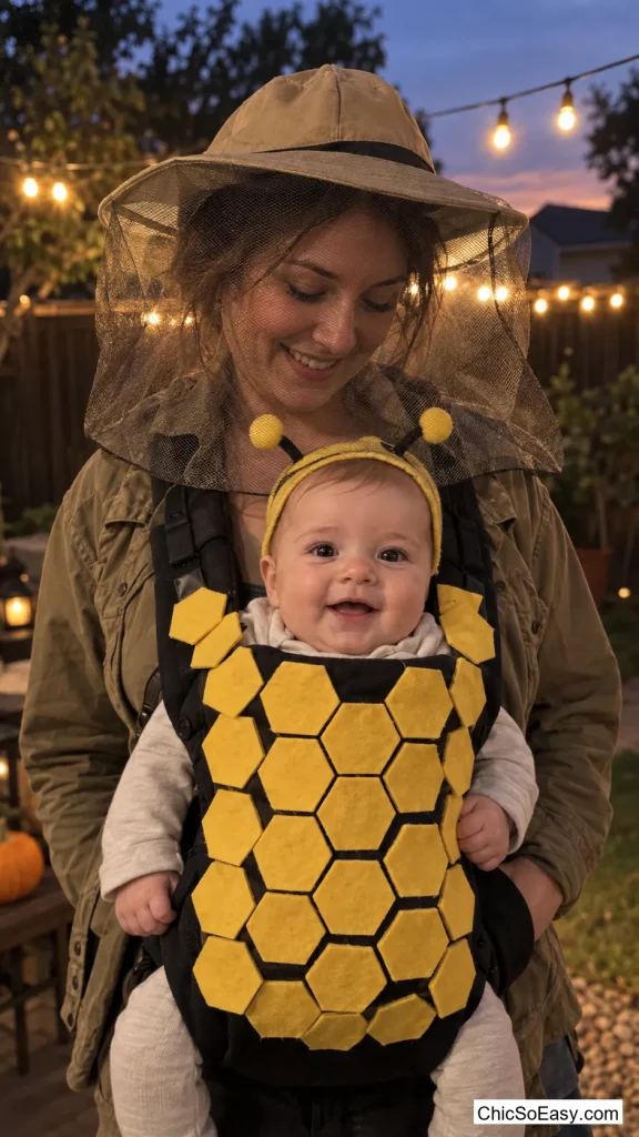 Beekeeper Mom and Honeycomb Wrap