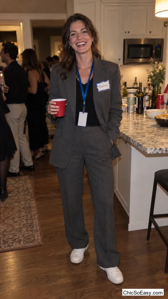 Blazer, Sneakers, and a Wrong Name Tag