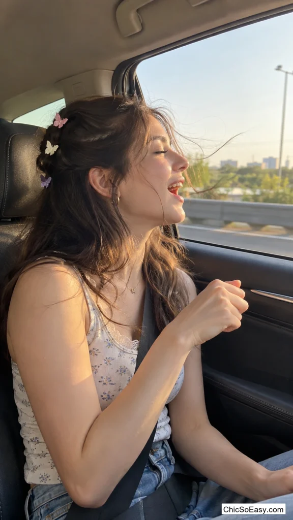 Butterfly Hair Clips Through a Half-Up Style