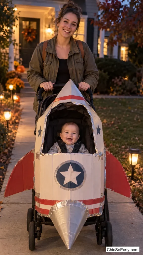 Cardboard Rocket Stroller