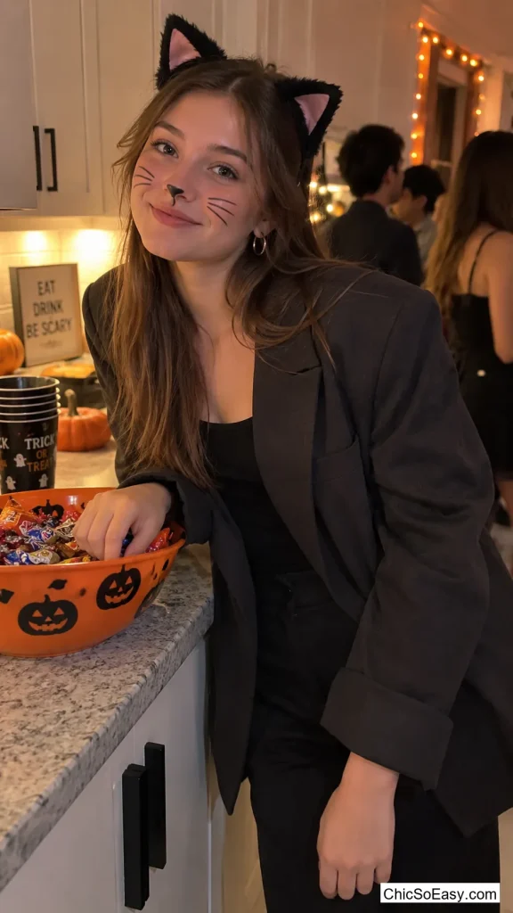 Cat Ears Pinned to a Borrowed Blazer