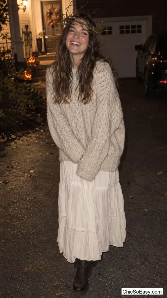 Chunky Knit and a Twig Crown