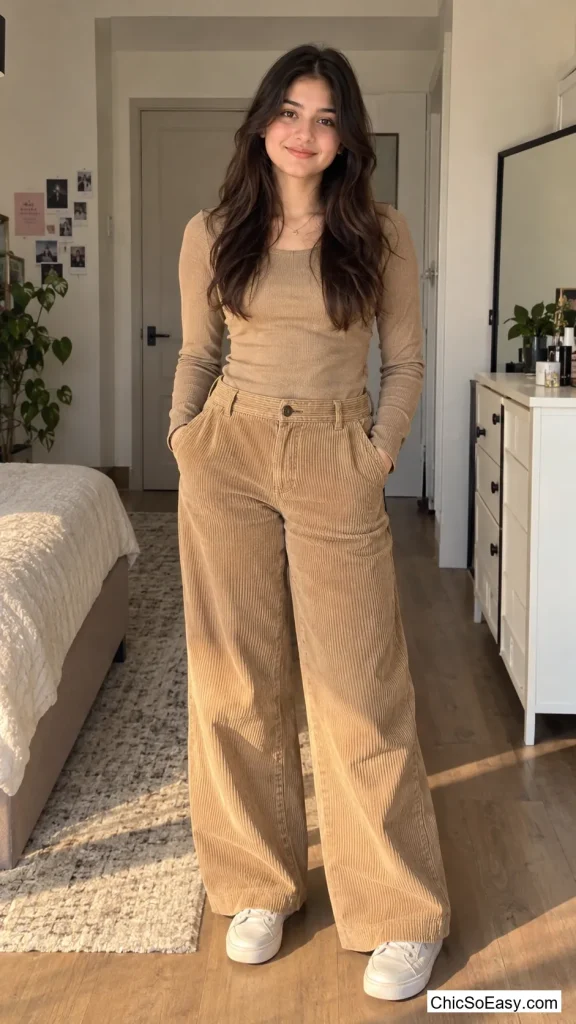Corduroy Pants, One Color