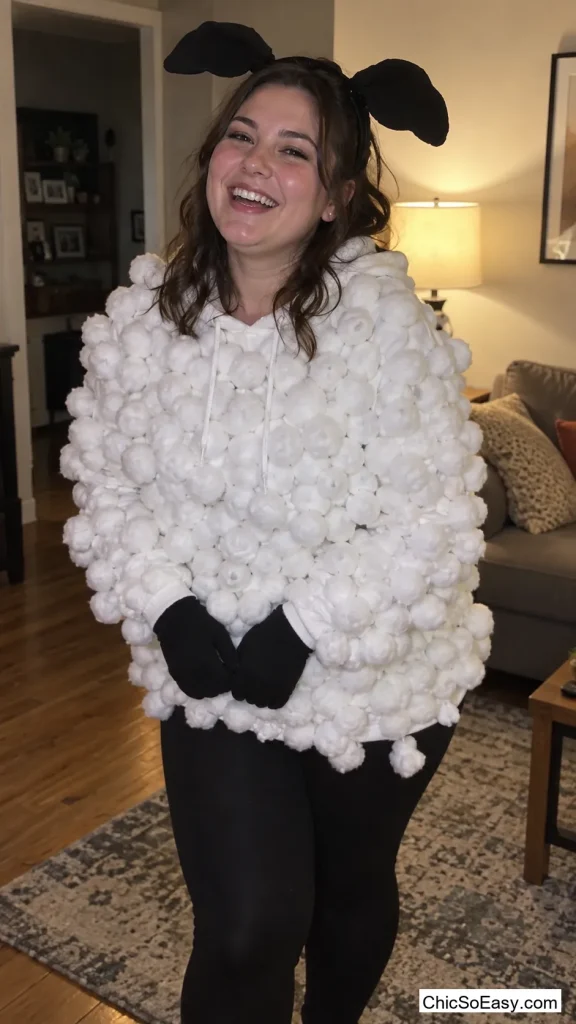 Cotton Ball Sheep
