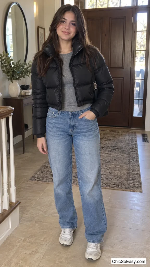 Cropped Puffer Over Anything