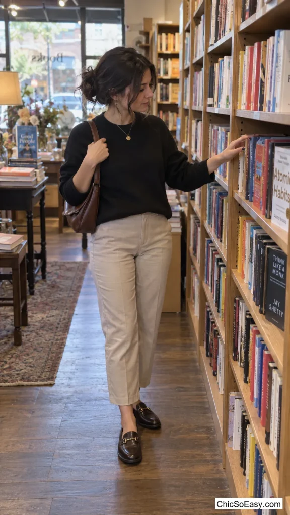 Cropped Straight-Leg Trousers