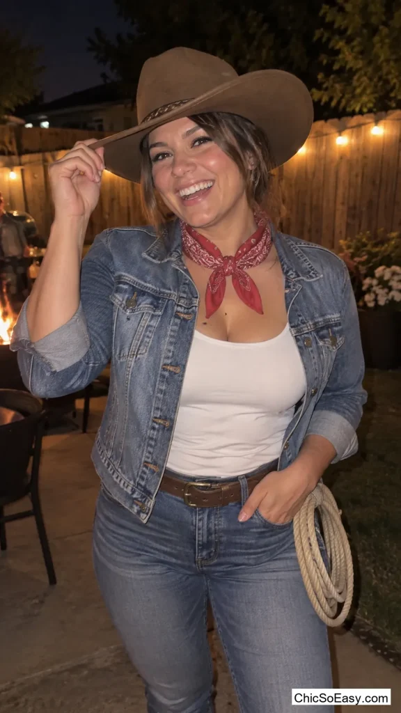 Denim and Bandana Cowboy