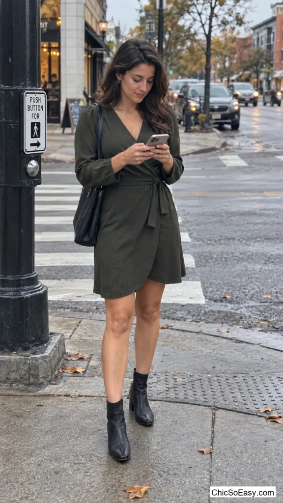 Double-Belted Wrap Dress