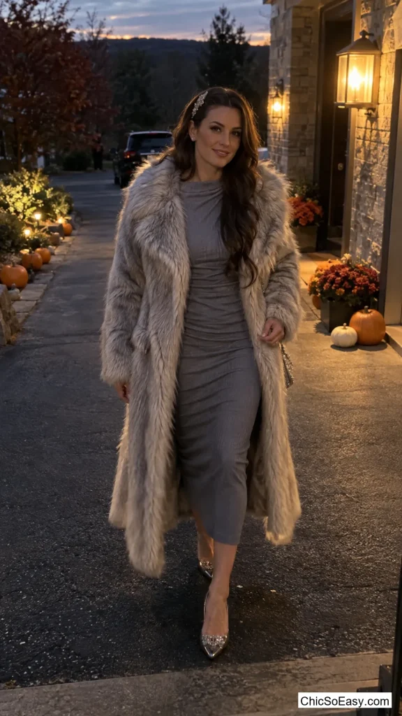Faux-Fur Coat Ice Queen