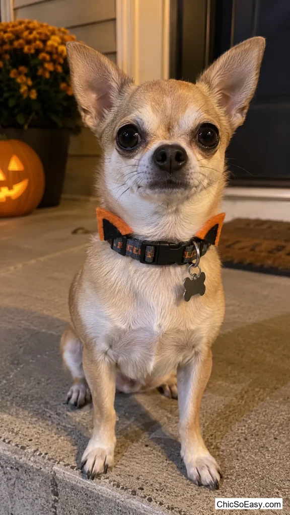 Felt Triangle Ears Hot-Glued to a Regular Collar