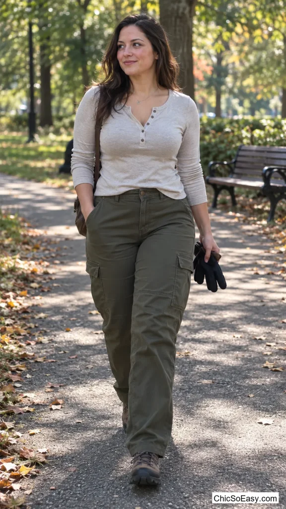 Flannel-Lined Utility Pants With a Fitted Henley