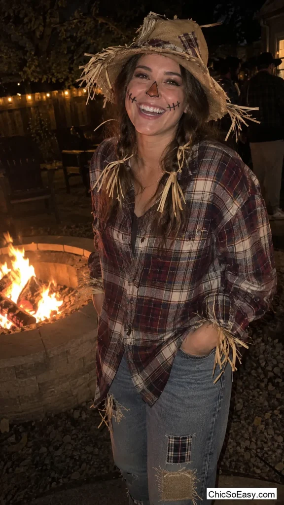 Flannel Shirt Scarecrow