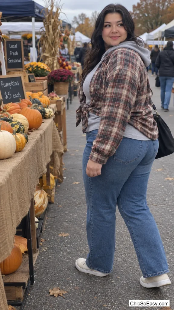 Flannel Tied Over a Hoodie