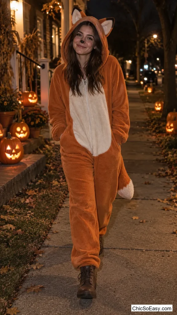 Fleece Onesie Fox