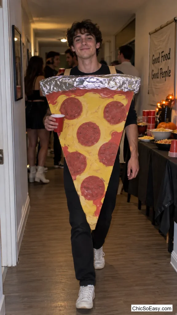 Foil Pizza Slice Costume
