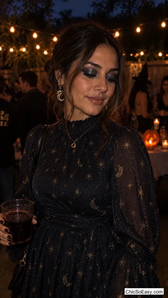 Gold Dot Galaxy Lid