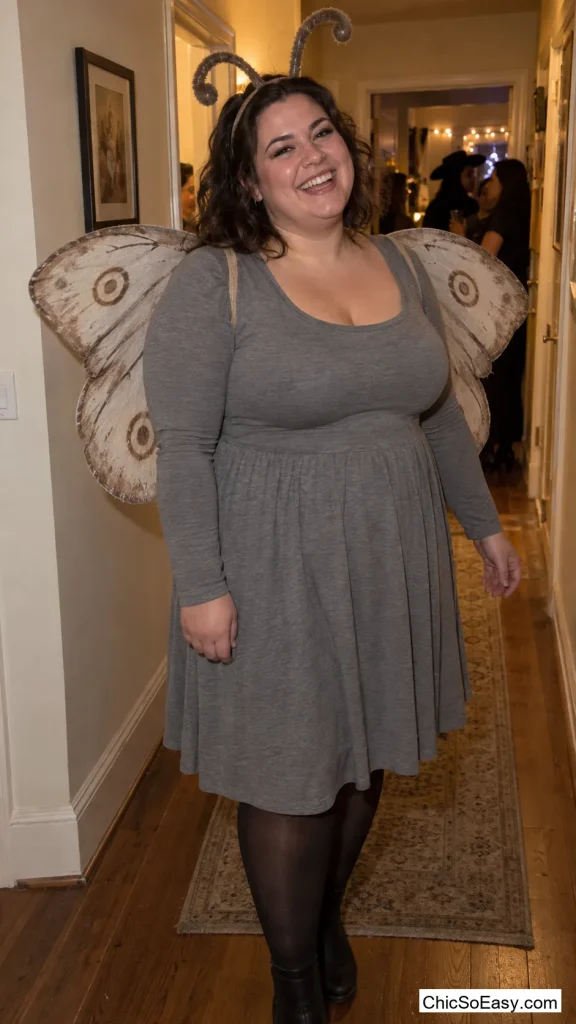 Grey Moth With Paper Wings