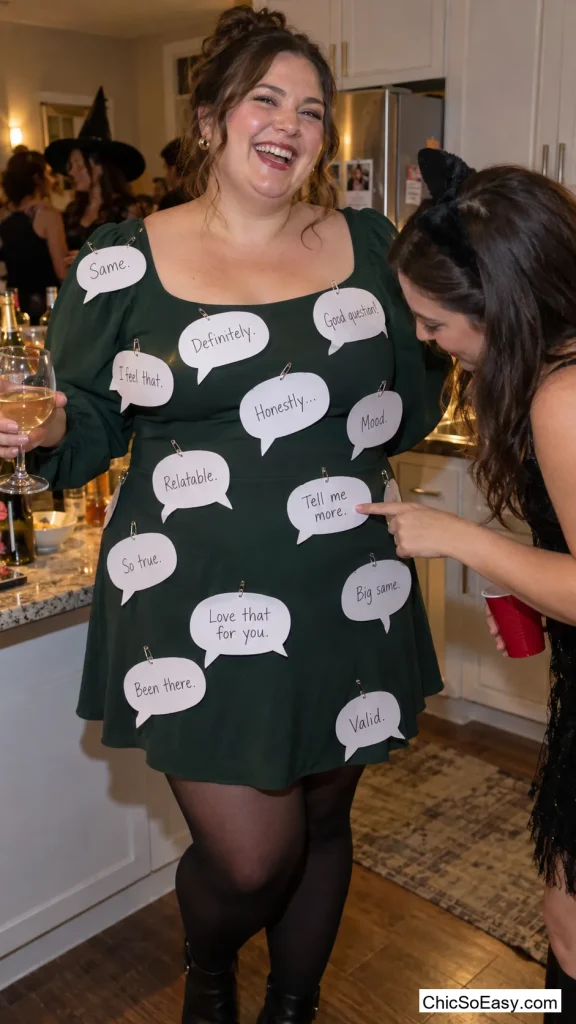 Group Chat in Paper Speech Bubbles