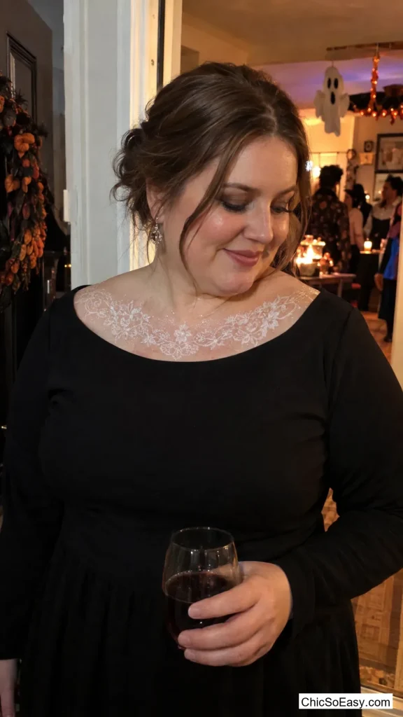 Lace Doily Collarbone Print