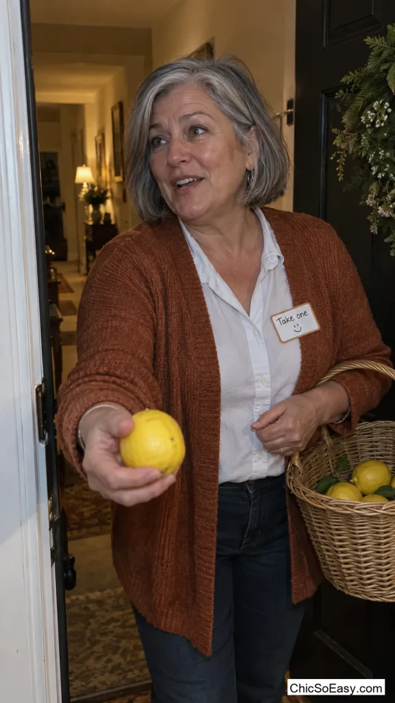 Lemon Basket and a Life Nametag