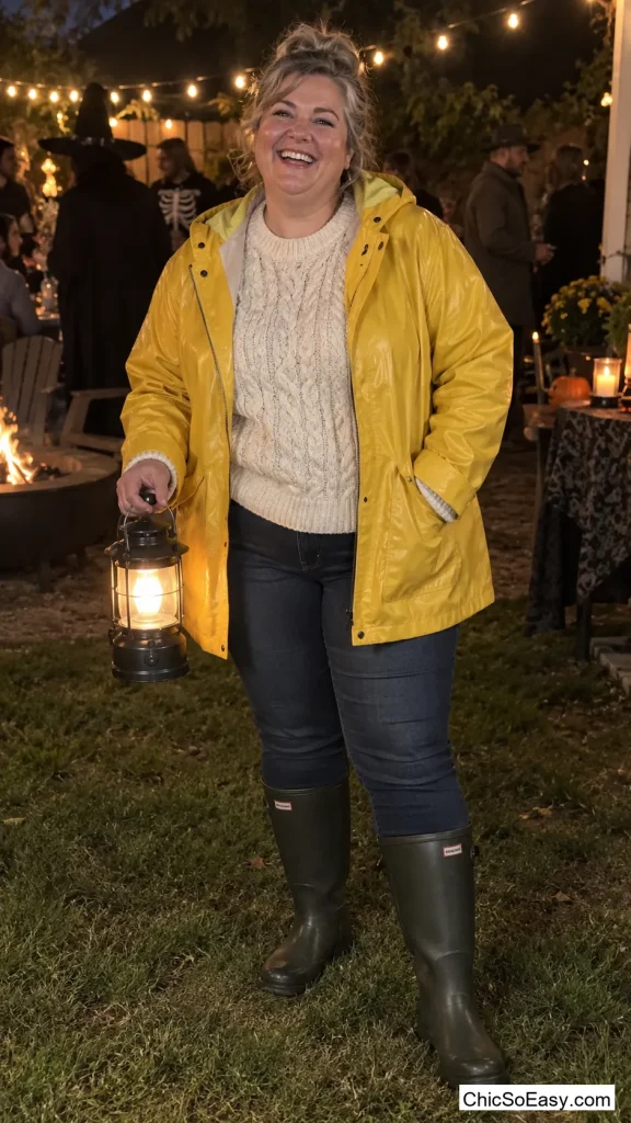 Lighthouse Keeper in a Yellow Slicker