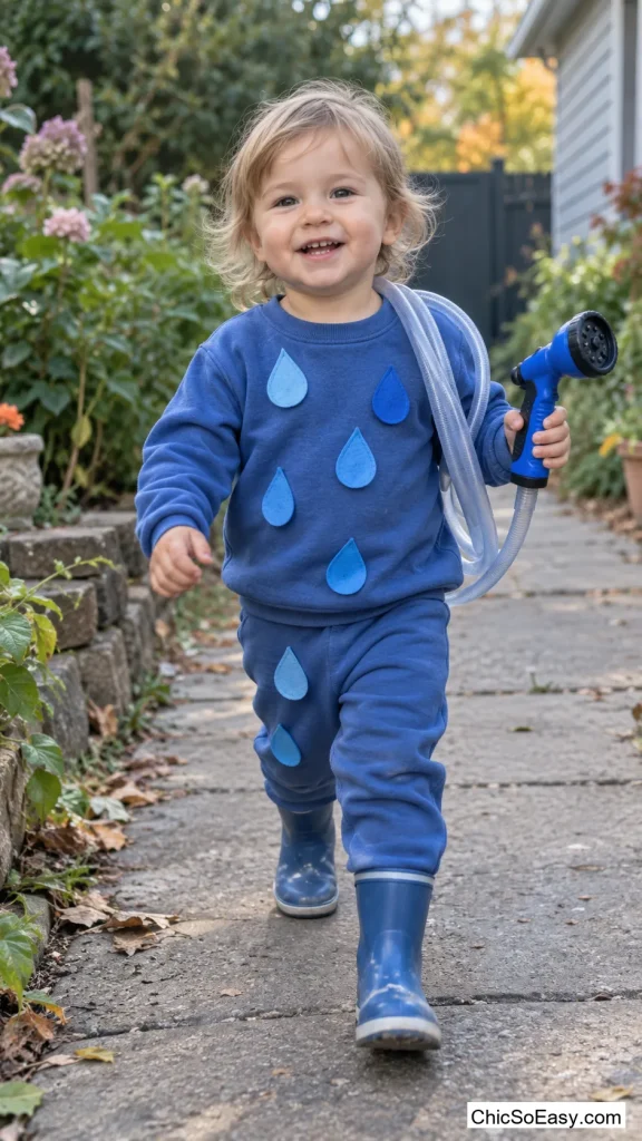 Little Squirt With a Toy Hose
