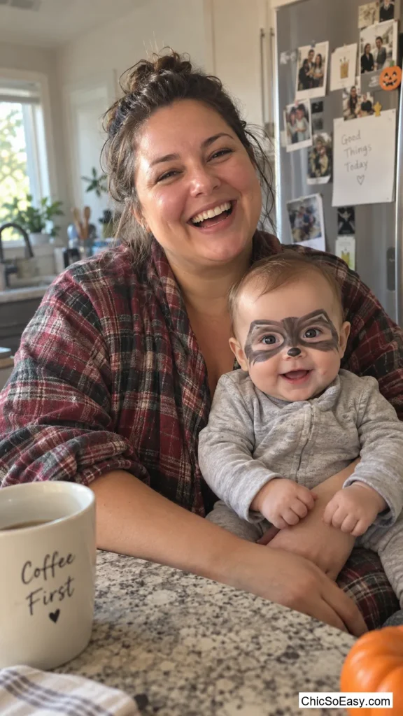 Marker-Drawn Raccoon Face