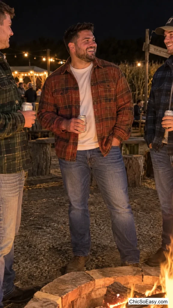 Matching Flannel Shackets for the Group