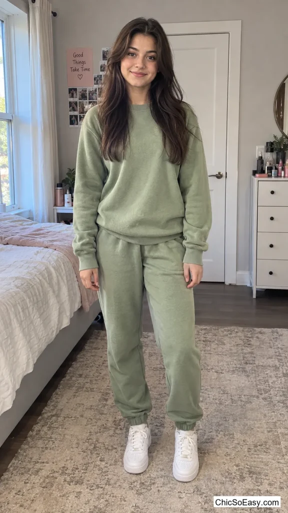 Matching Fleece Sweatshirt Set