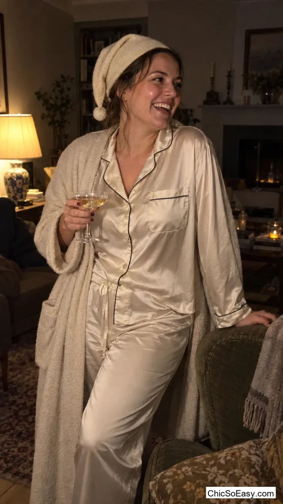 Nightcap in Silk Pajamas