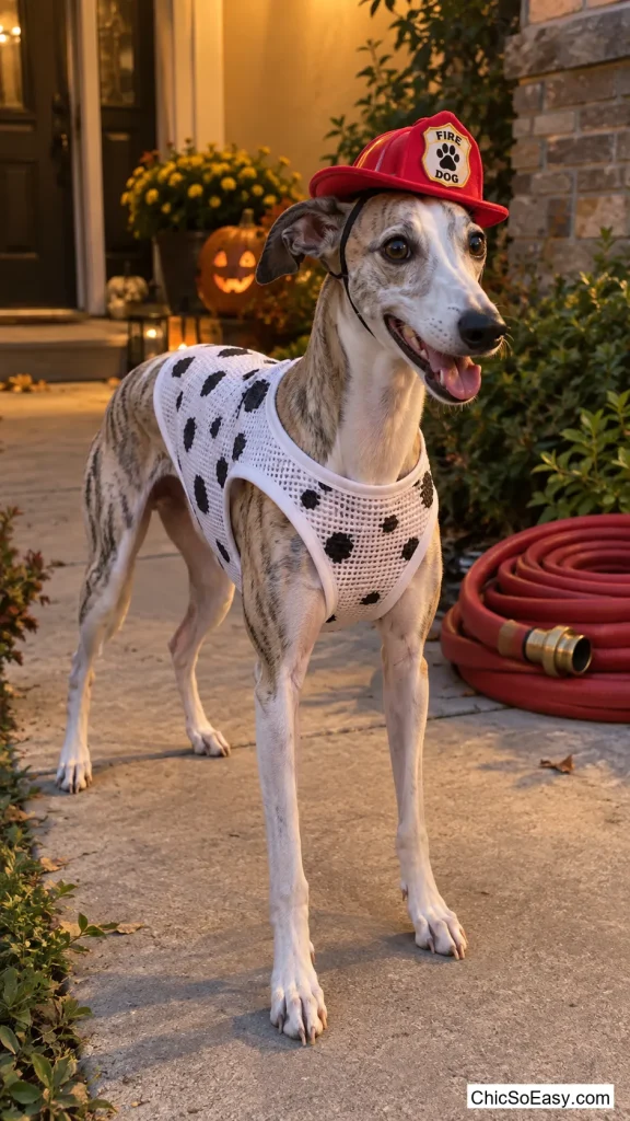 Open-Weave Dalmatian Spot Tank, Fire-Pup Look