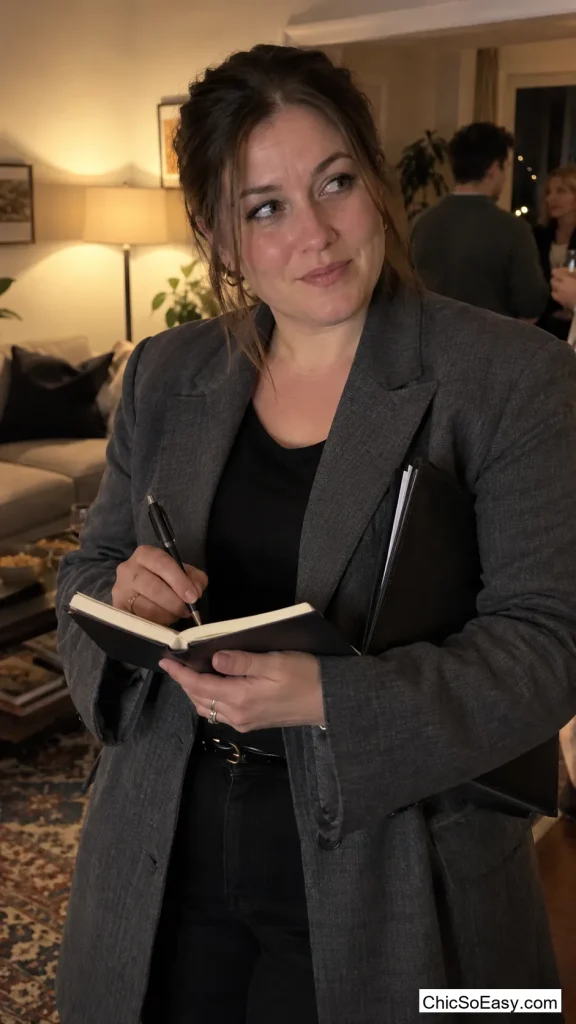 Oversized Blazer and a Tiny Notebook