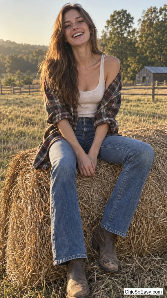 Oversized Flannel Worn as a Jacket