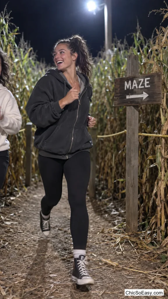 Oversized Hoodie and Fleece-Lined Leggings
