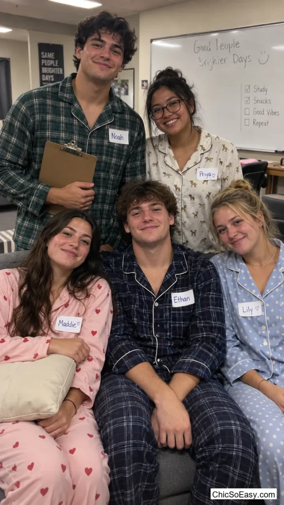 Pajama Floor Meeting Squad