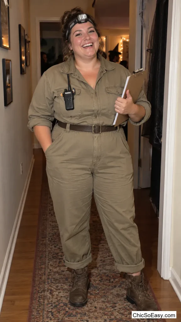 Paranormal Investigator in a Boiler Suit