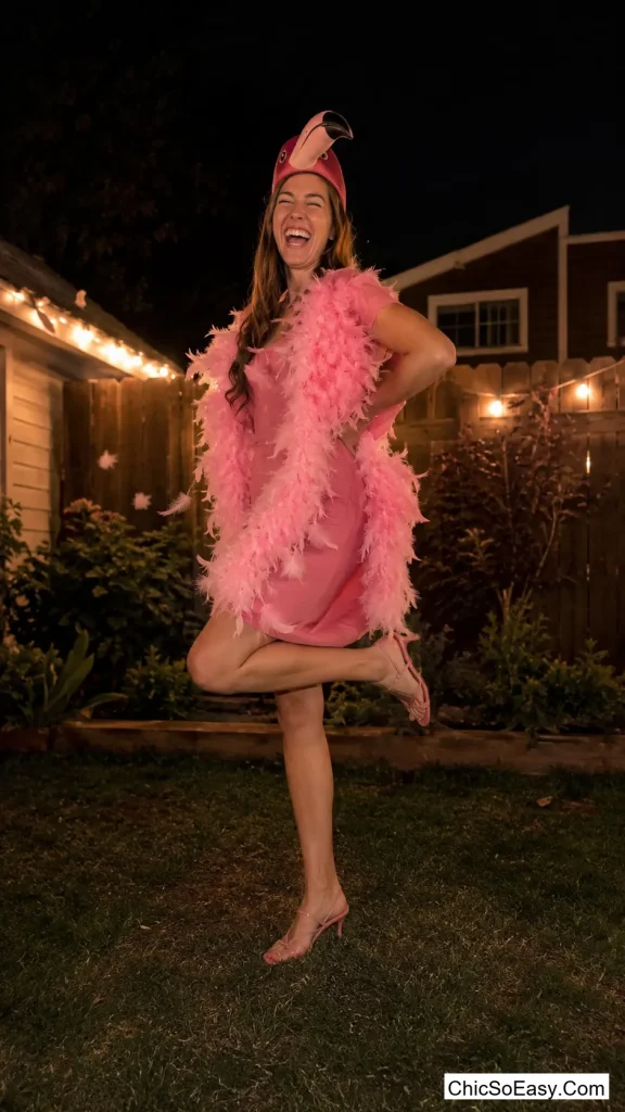 Pink Feather Flamingo