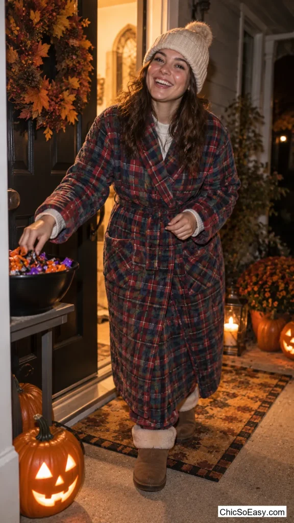 Quilted Flannel Robe Blanket Burrito