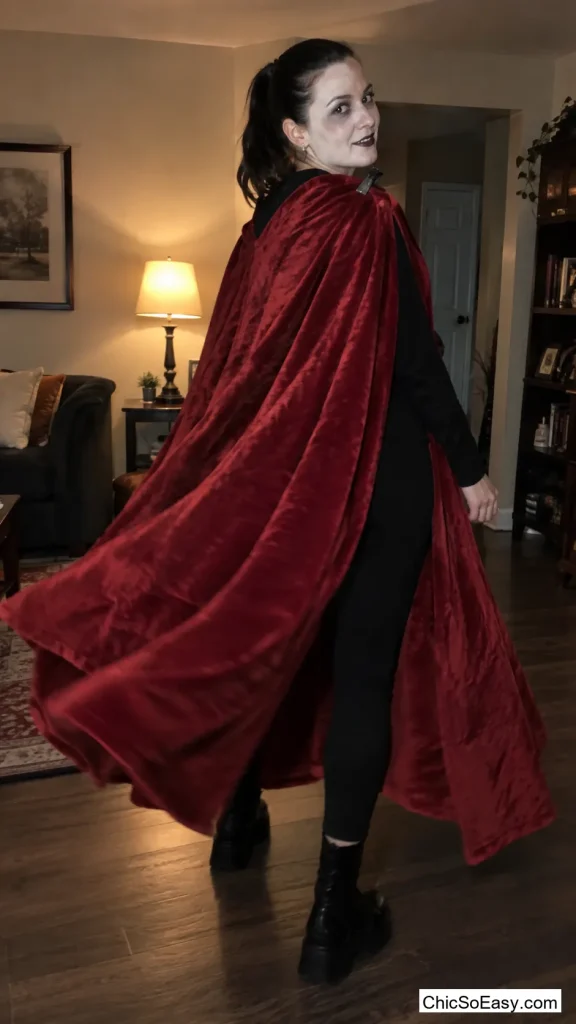 Red Blanket Vampire Cape