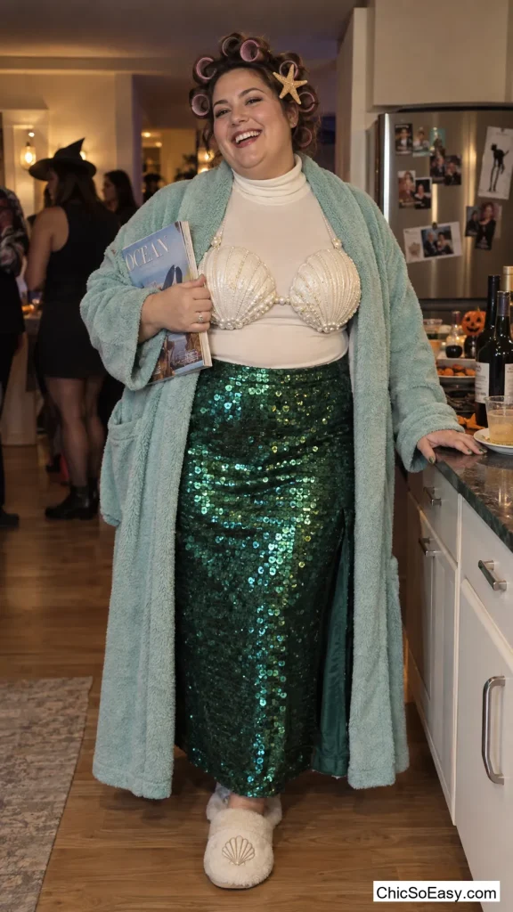 Retired Mermaid in a Bathrobe
