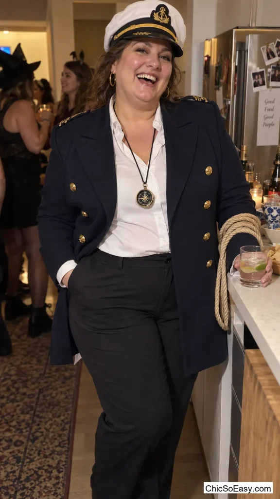 Sea Captain in Brass Buttons