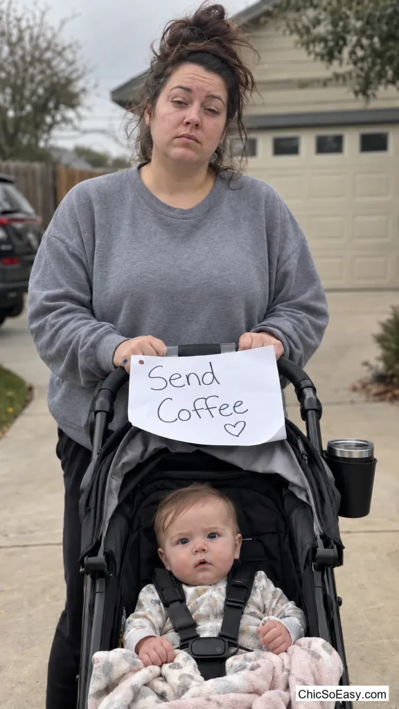 Send Coffee Stroller Sign