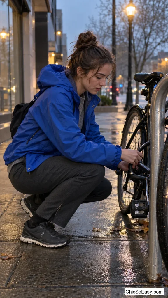 Short Anorak With Ankle-Zip Trousers