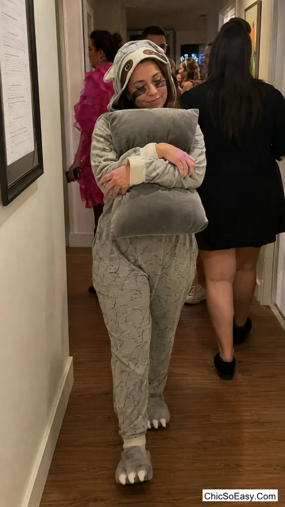 Sleepy Sloth in Pajamas