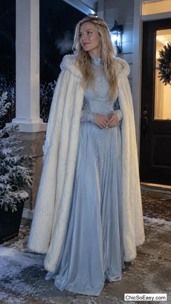 Snow Queen in White Faux Fur