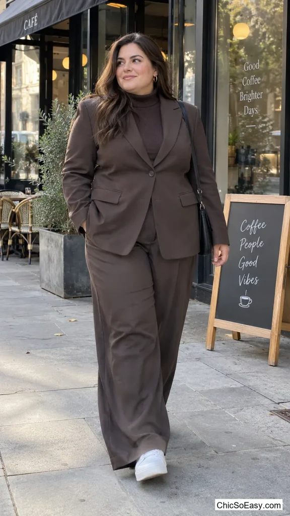 Structured Blazer Worn as a Coat