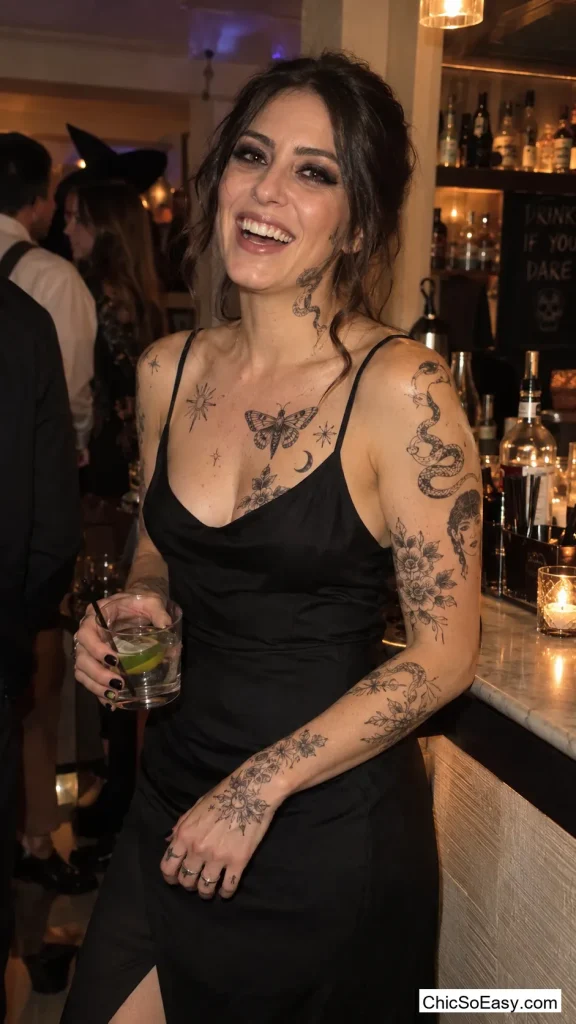 Temporary Tattoos and a Slip Dress