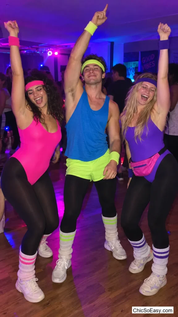Thrifted Neon Aerobics Look